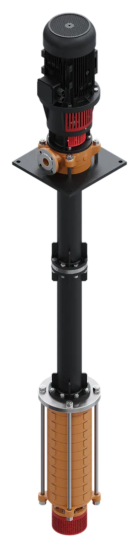 GURDE Vertical Multistage Process Pump (Sump Design)